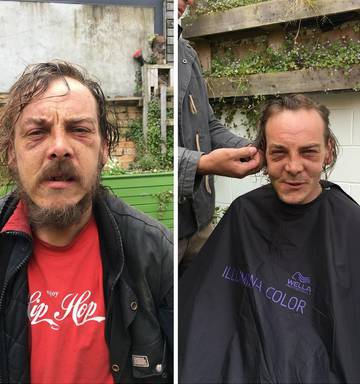 Haircuts For The Homeless I Feel Like A Million Bucks Now