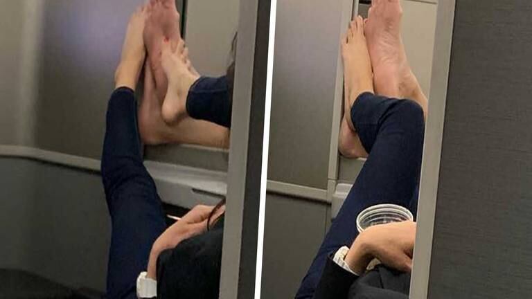 Passenger goes viral for barefoot sixth toe on flight - Dexerto