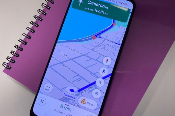 Google Maps app on mobile phone. Image/Google Maps.