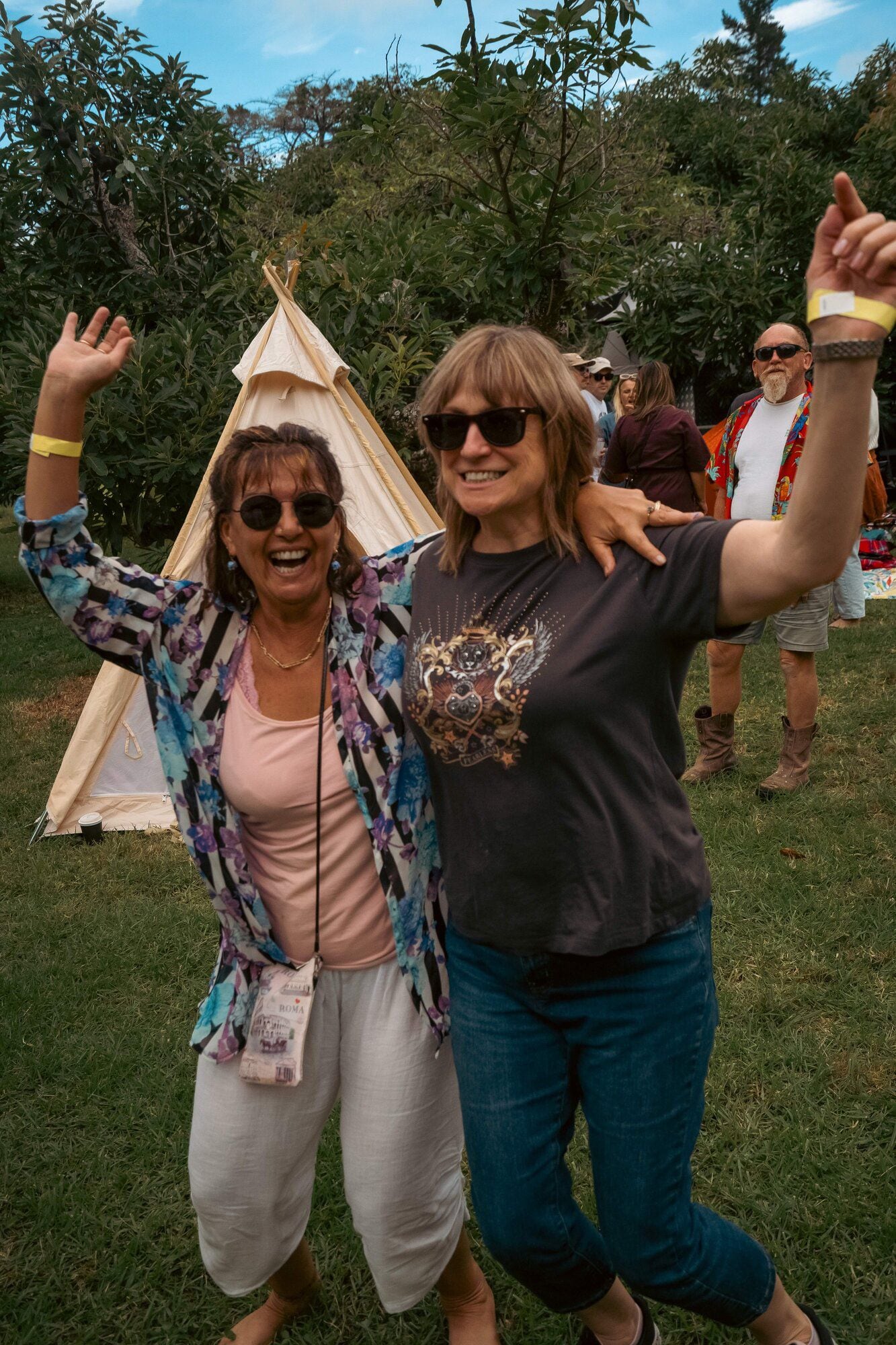  Festival-goers having fun. Photo / Whitney Lee