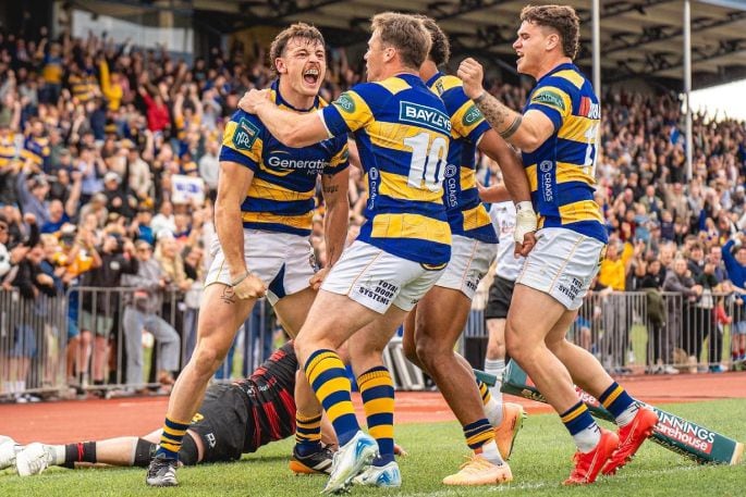 Ecstatic Bay of Plenty Steamers players. Photo: Bay of Plenty Rugby.