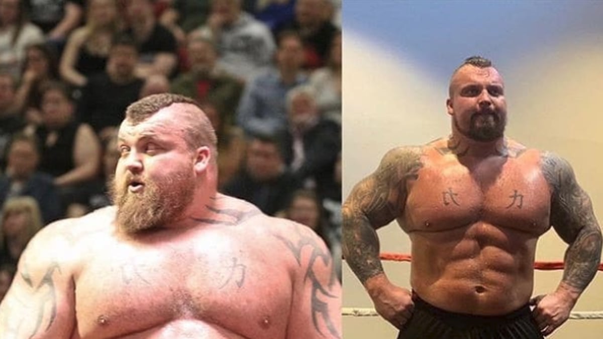 Former winner of World's Strongest Man competition Eddie Hall looks