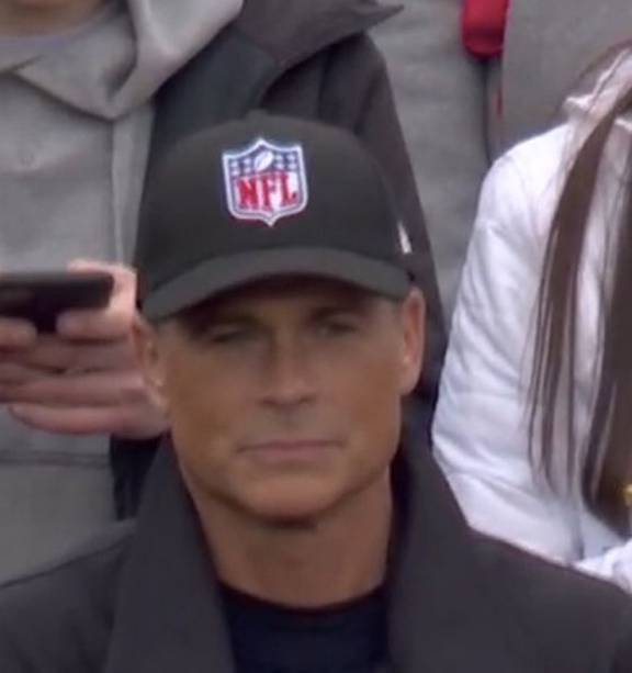 NFL: Actor Rob Lowe's hat steals the limelight in crucial NFL clash - NZ  Herald