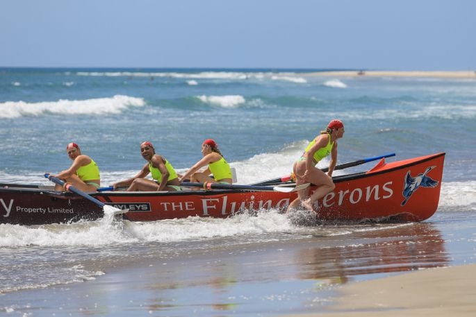 Libby Bradley competing with her team. Photo/Supplied.