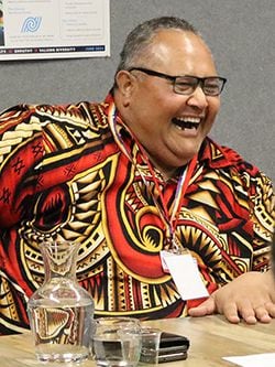 Fa’alogo is a senior adviser at the Ministry for Pacific Peoples and enjoys spending time with the recruits. Photo / supplied