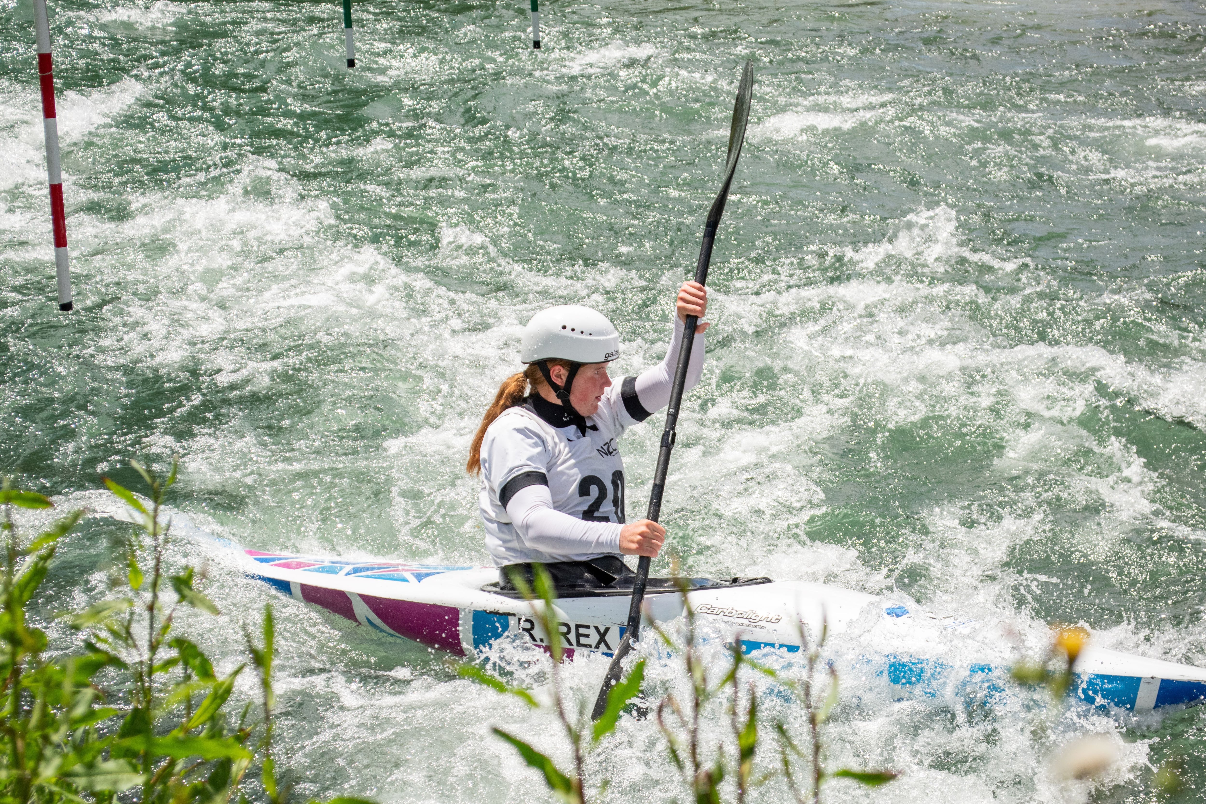 The canoe slalom at Waimarino.  