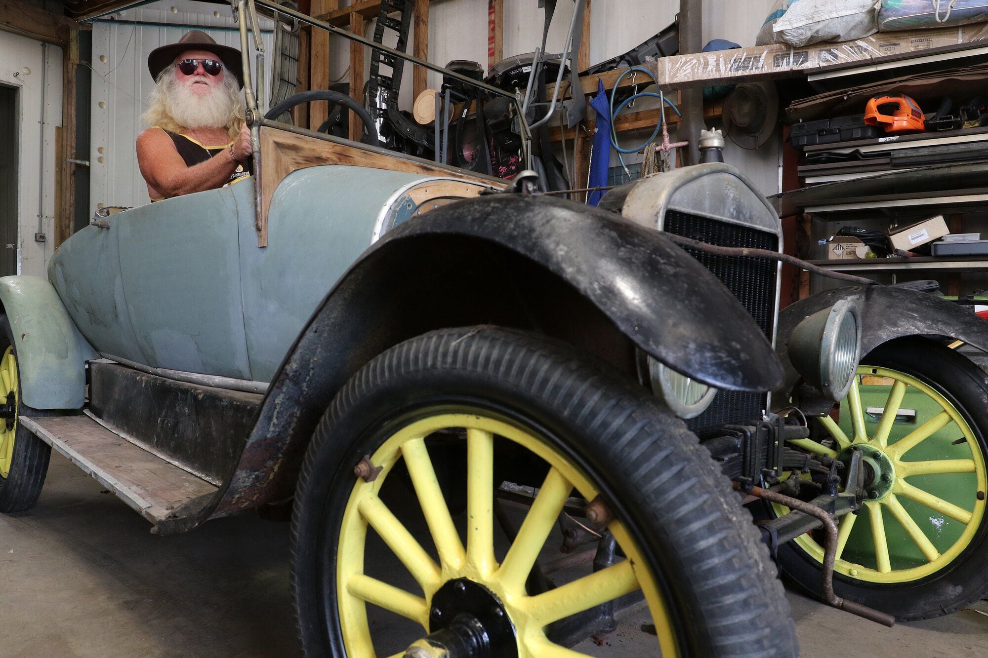  Ken Griffin with his Ford Model T.