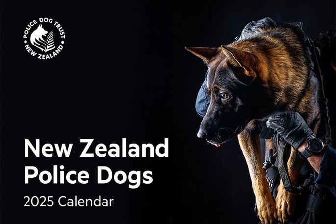 The New Zealand Police Dogs 2025 Calendar.