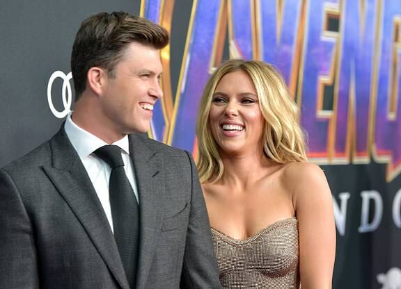SNL's' Colin Jost roasts wife Scarlett Johansson during merciless 'Weekend  Update' joke swap