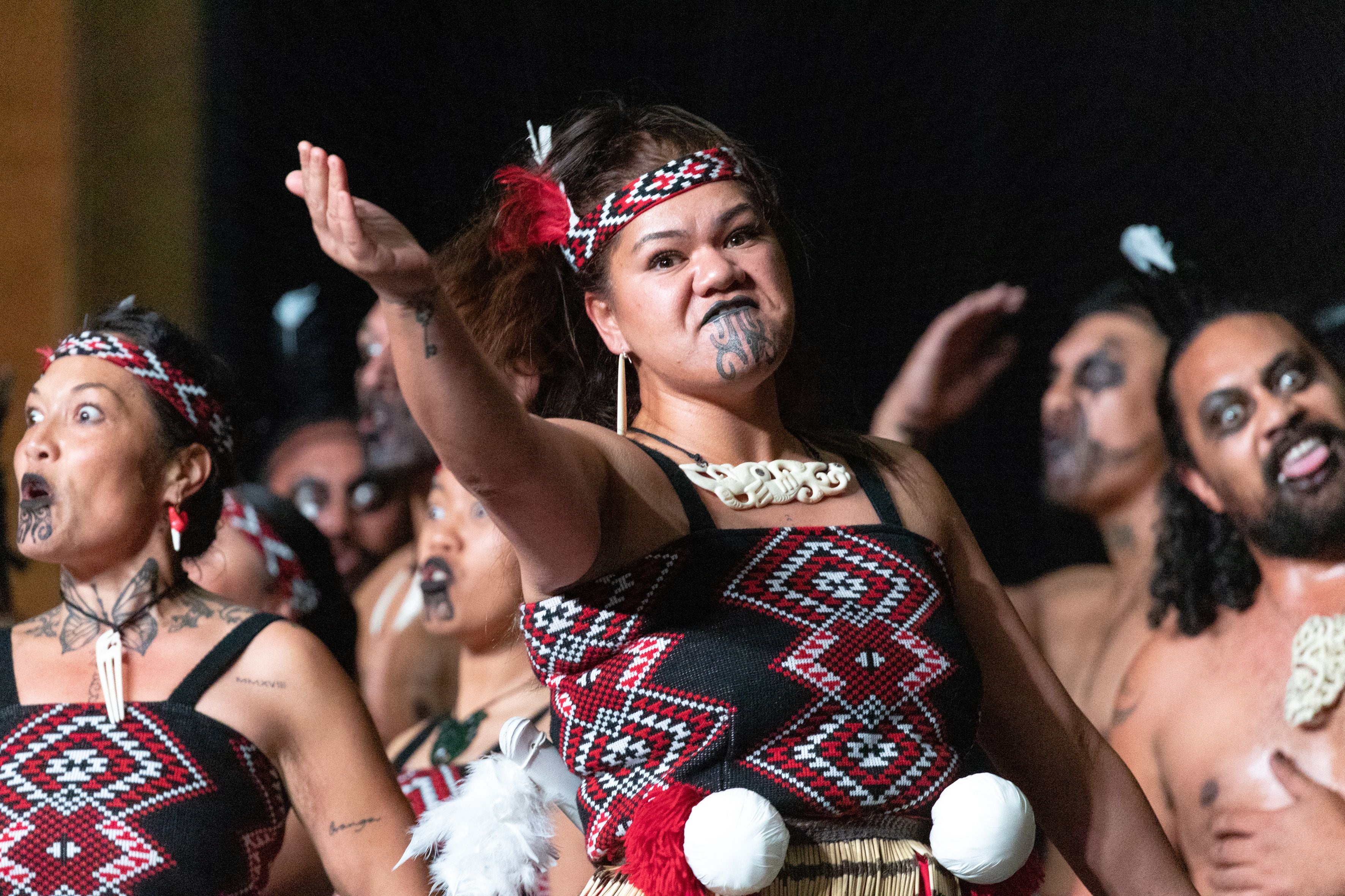 Te Kapa Haka o Ngāti Ranginui perform in 2023. Photo / Alex Cairns