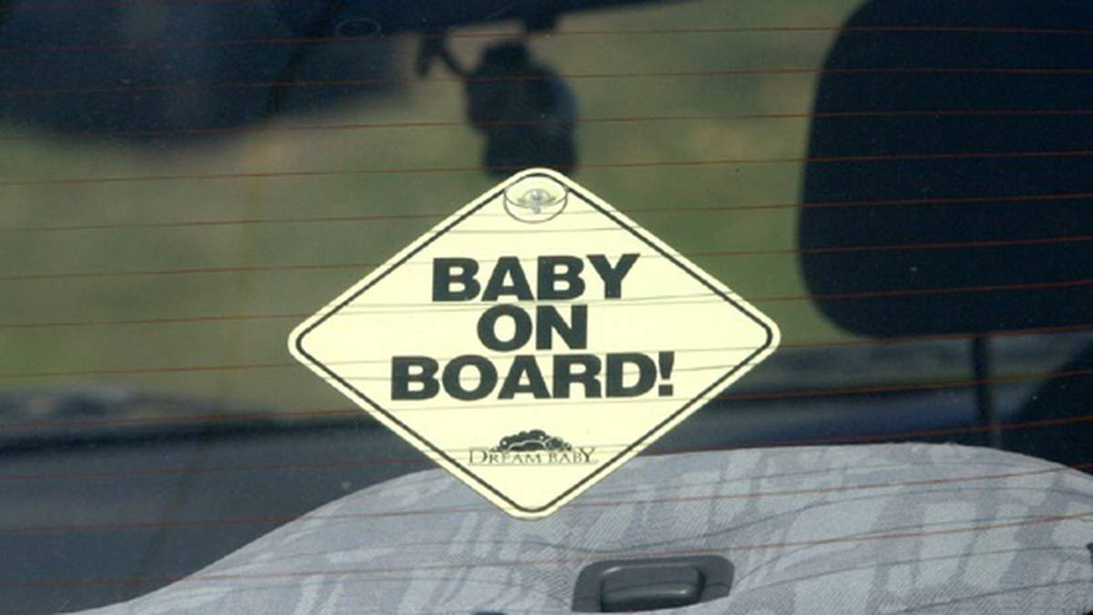 baby on board decal nz