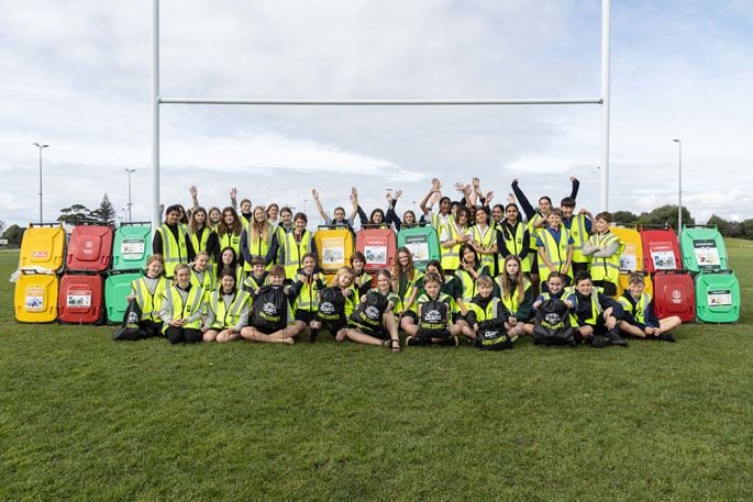 The Green Team at training at Bay Oval recently. Photo by Alex Cairns.