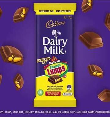 Cadbury Releases Pineapple Lumps Chocolate Blocks In Australia