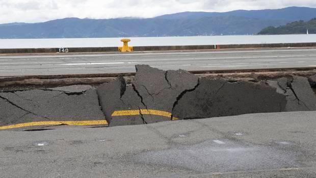 The Kaikoura earthquake hit Wellington hard despite its epicentre being more than 200km away. Photo / Mark Mitchell. 