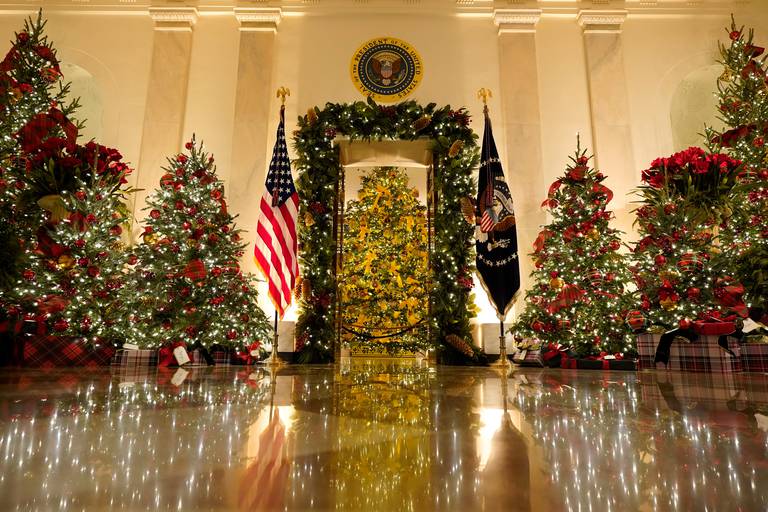 Trump teases 2024 run at White House Christmas party NZ Herald