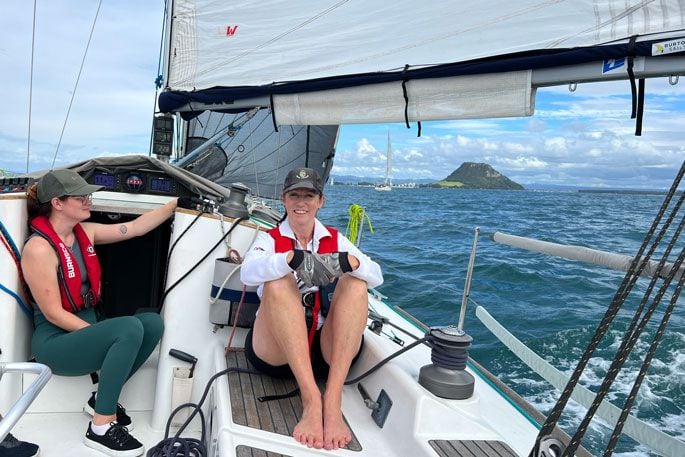 Sailing in Tauranga harbour on a WOW night. Photo: Supplied.