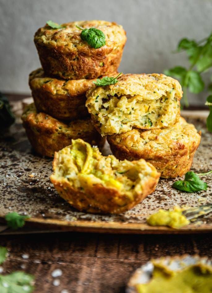 Zucchini & Corn Muffins with Spiced Fennel Curry Butter. Photo / Olivia Moore @thatgreenolive