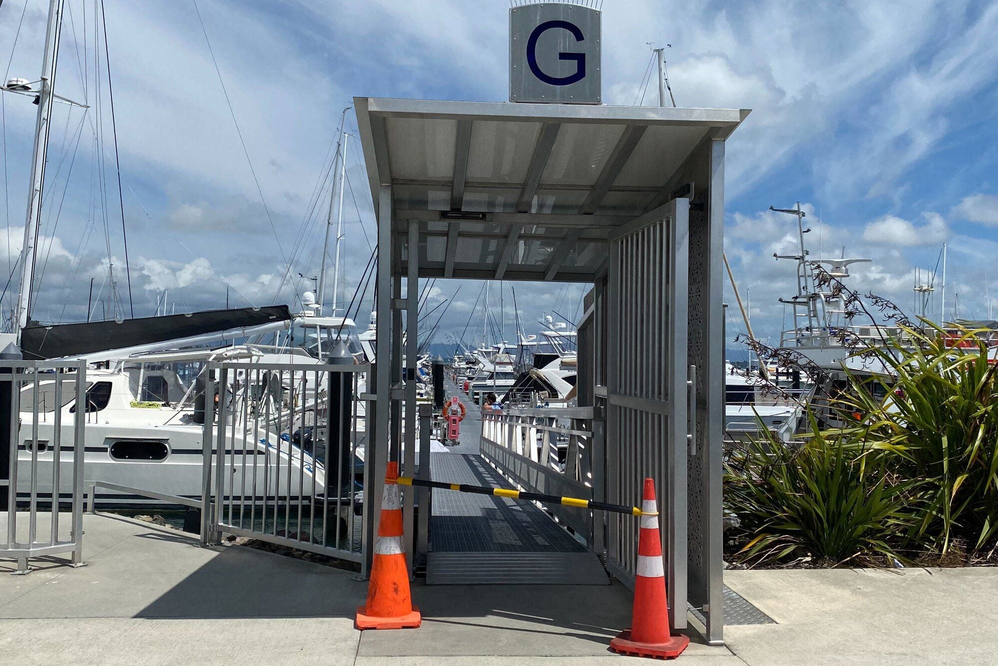  Pier G at Sulphur Point has been closed off following a water-related incident, at 10.45am, February 7.