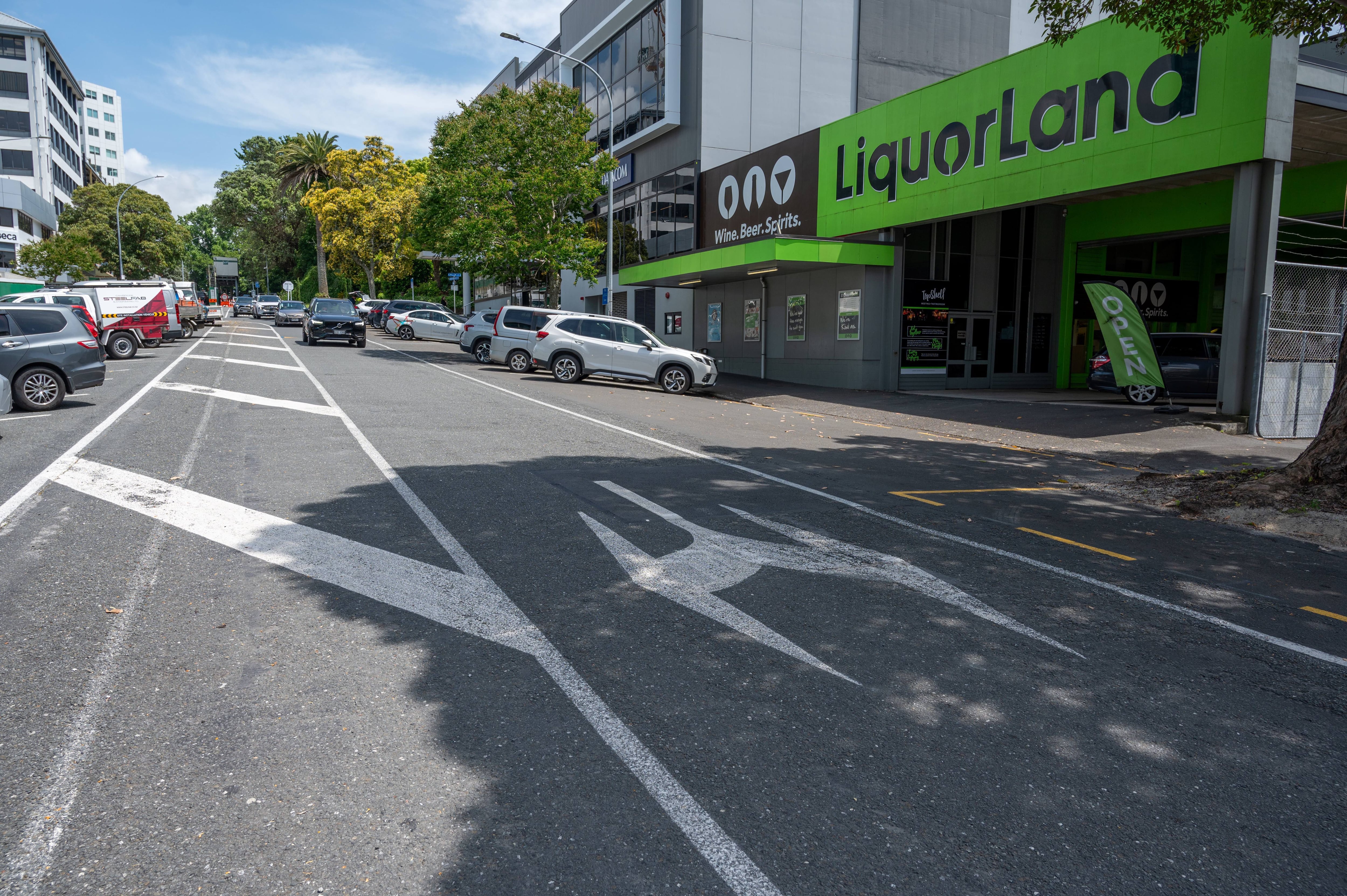 Liquorland was one of the businesses impacted by the changes to Harington St. Photo / David Hall