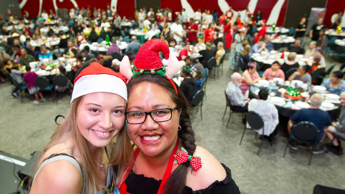 Christmas lunch brings cheer to about 500 people at Rotorua Combined