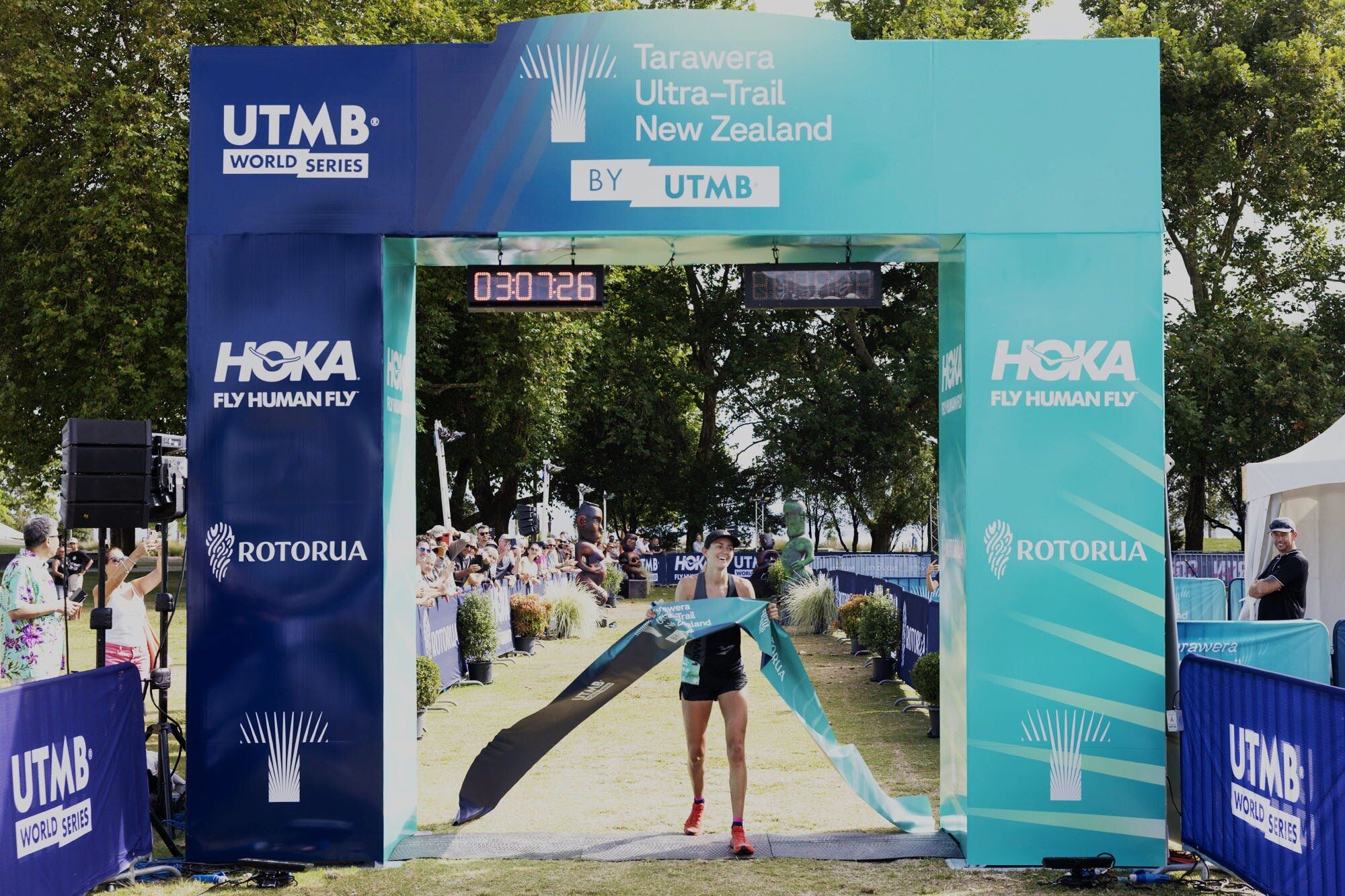  Caitlin Fielder (NZL) won her third Tarawera Ultra-Trail by UTMB 50km title last year. Photo: Graeme Murray