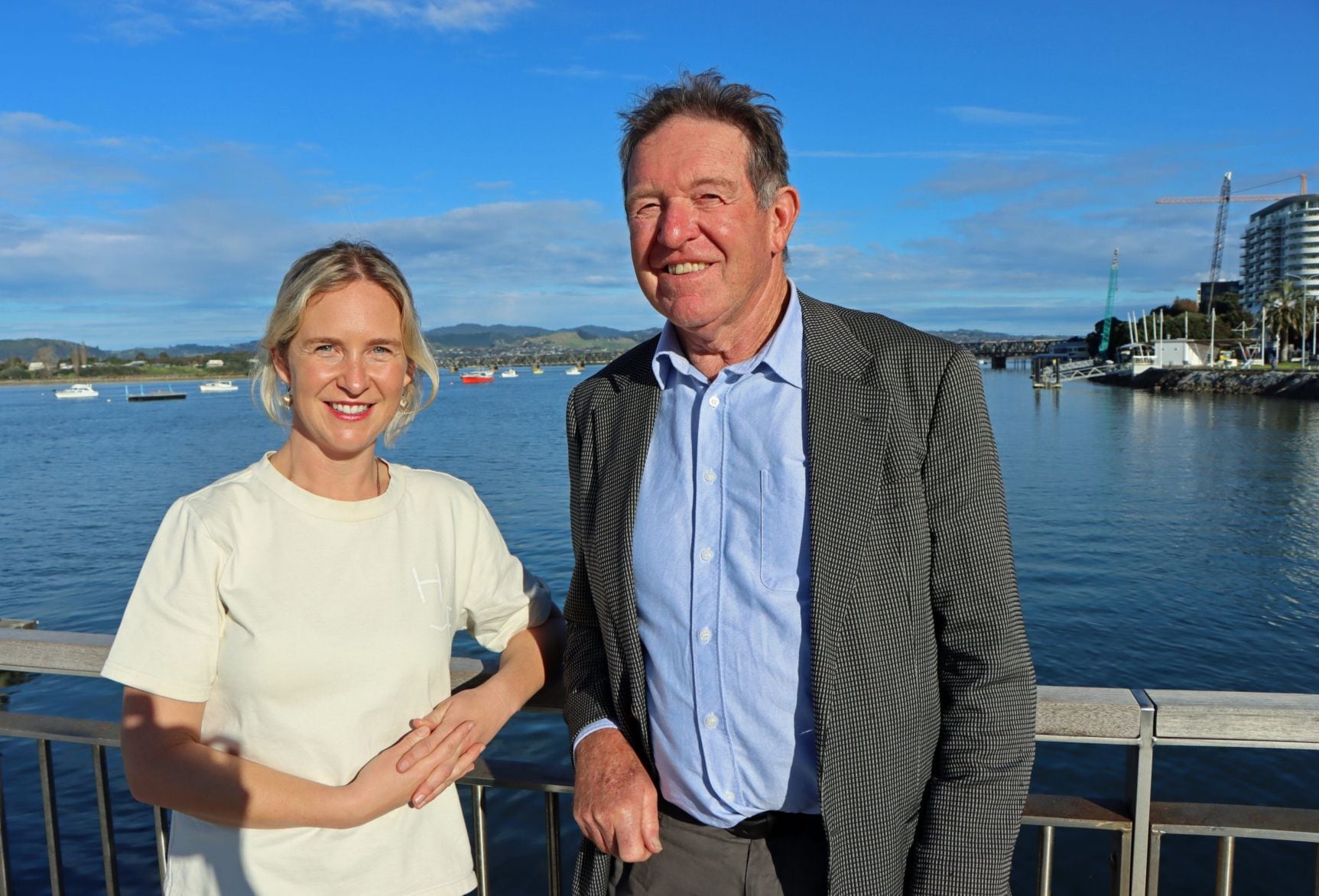 Amy and Peter Bourke of Hauraki Express hope to run a ferry service in Tauranga. Photo / Alisha Evans