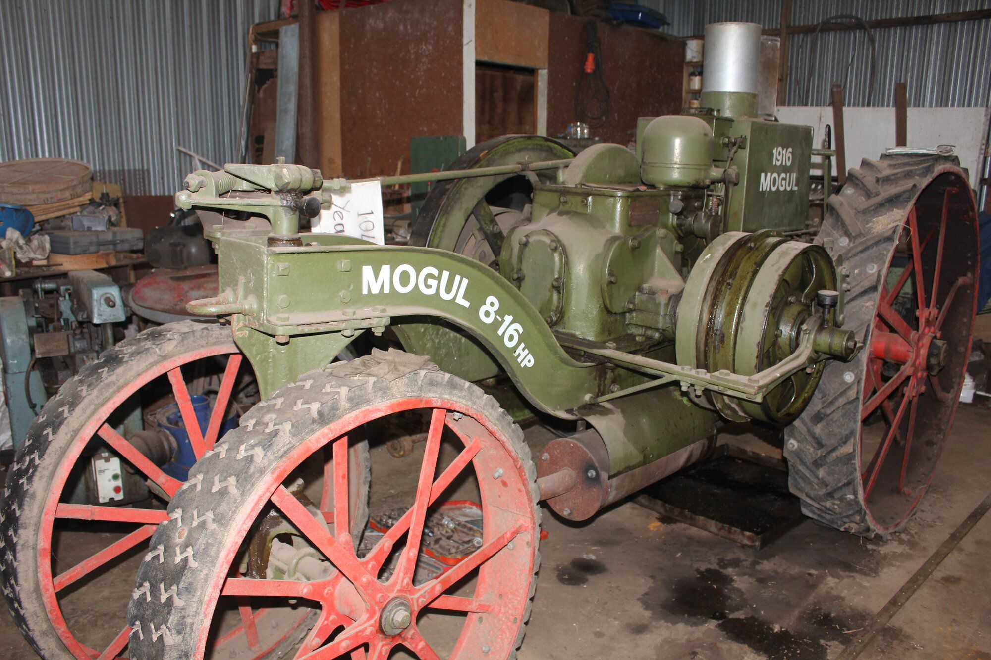  A 1916 Mogul 8-16 harvester – one of only four in New Zealand - from Larry Williams’ father’s collection. Photo/Debbie Griffiths