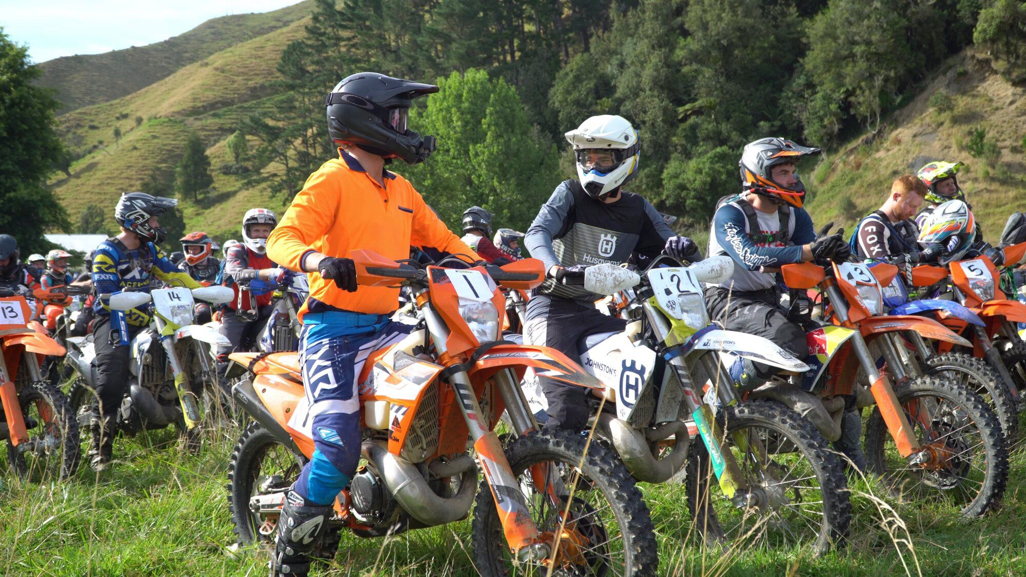 Wil Yeoman was the first over the finish line at the No Way in Hell motocross event against 160 other riders. Photo / Ash Sowman