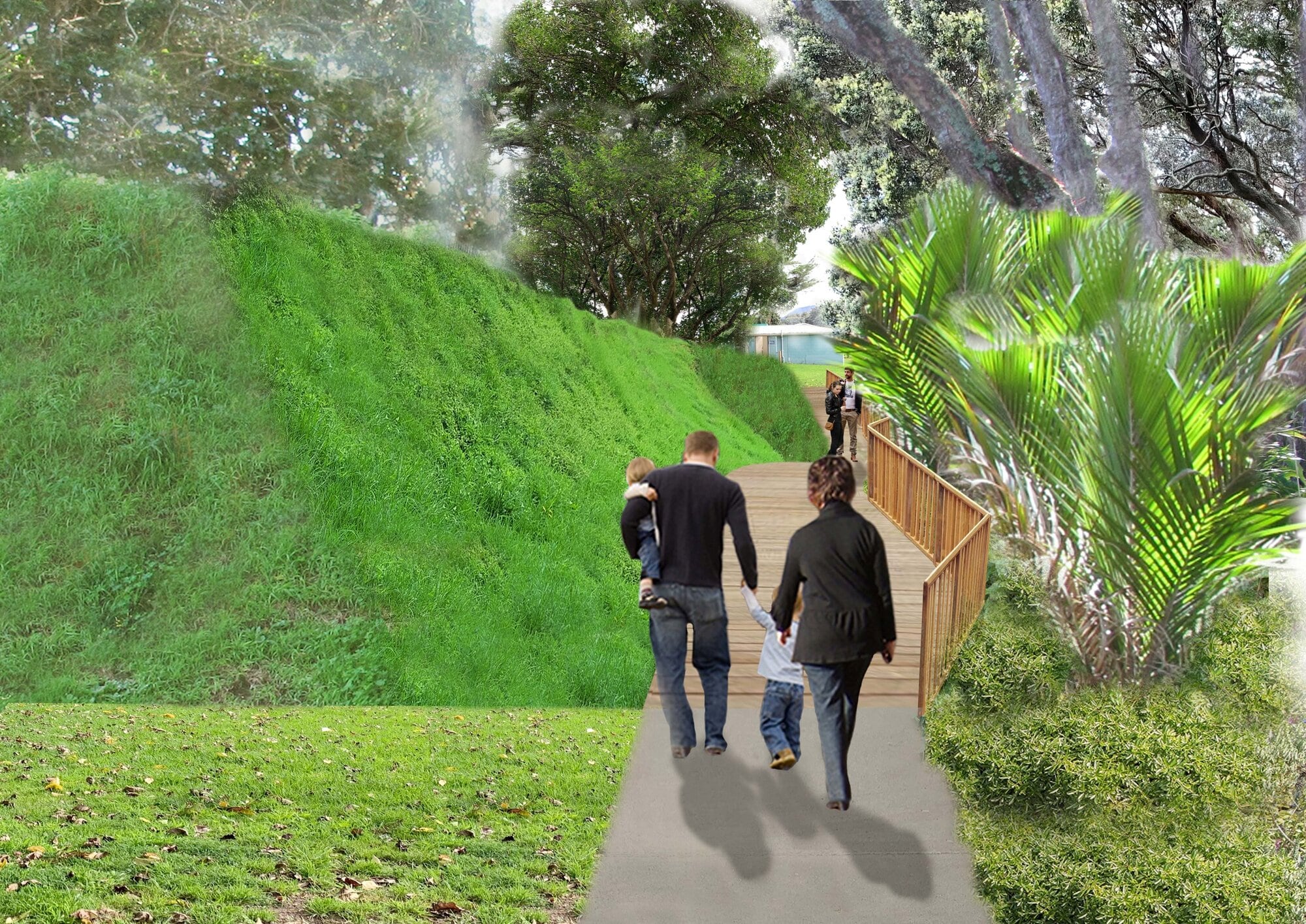  An image of the planned Monmouth Redoubt accessway.  Photo / Tauranga City Council