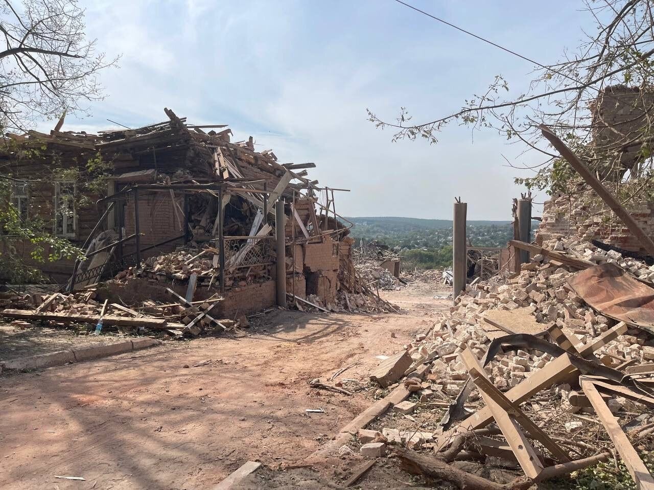  Photos of the ruins of the Ukrainian war captured by Tauranga humanitarian volunteer, Harriet Campbell. Photo / supplied