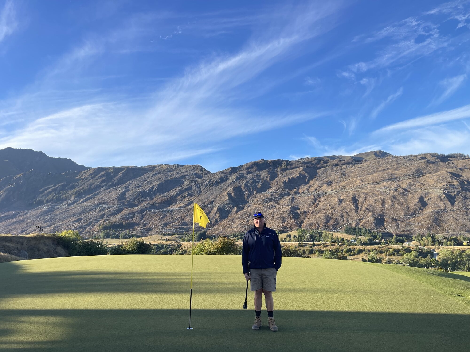  Karl Knedler on the 11th green at Millbrook Resort. Photo / Supplied