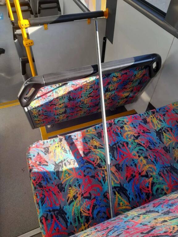The metal rod that was used to attack a young boy on an Auckland bus on Friday. Photo / NZME