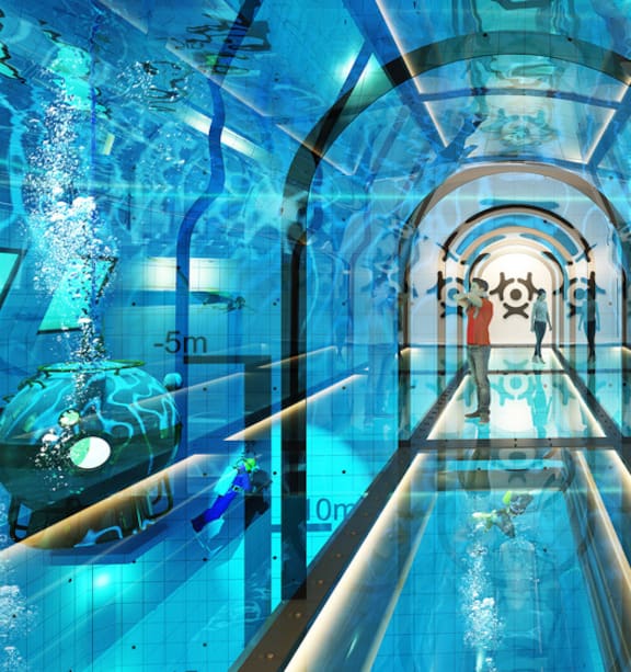 the largest and deepest pool in the world