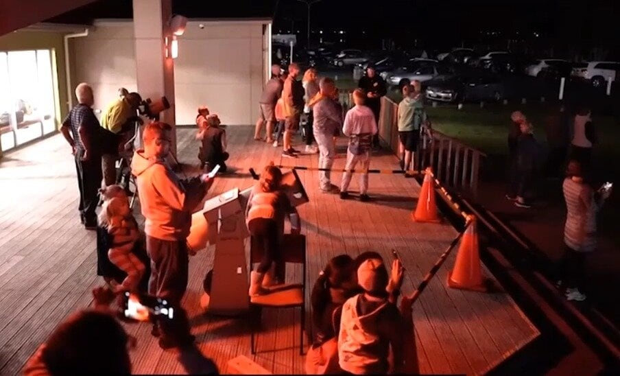  A viewing night at the Tauranga Astronomical Society observatory telescopes. Photo / Supplied