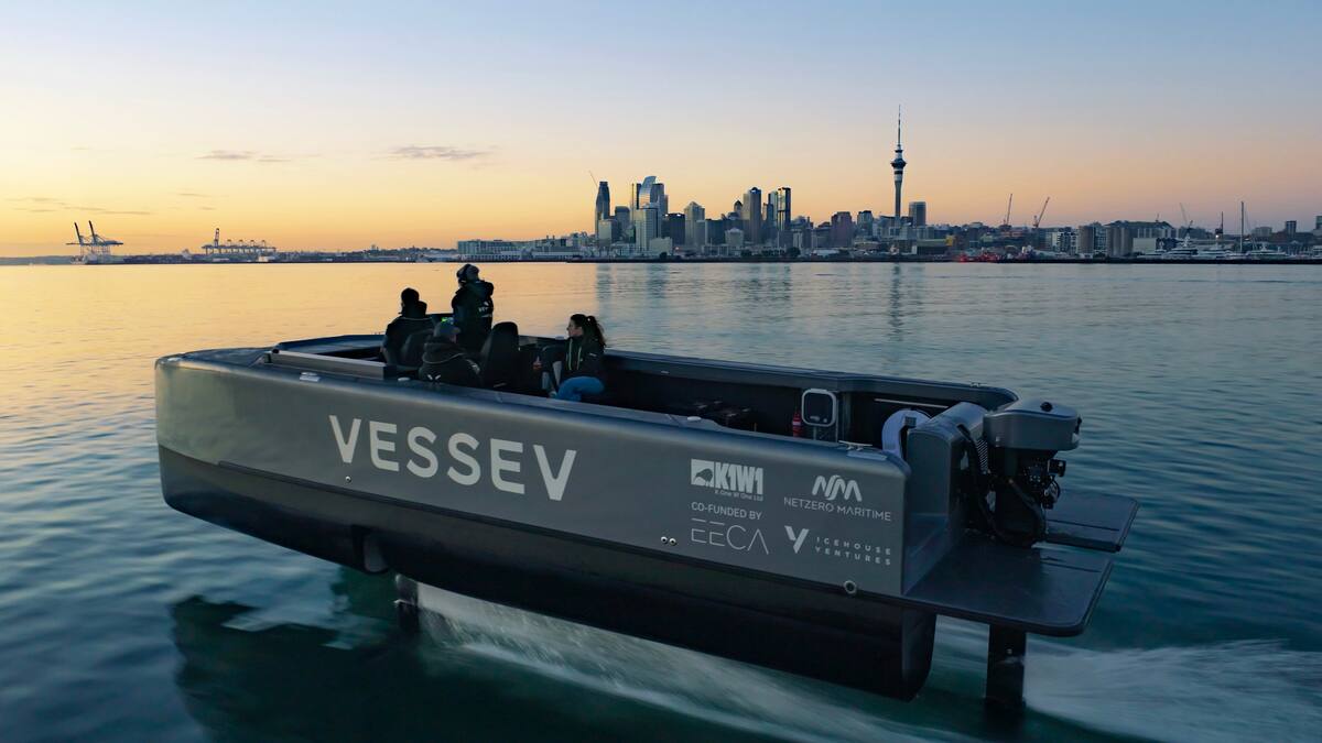 'World’s first electric hydrofoiling tourism vessel’ hits Auckland Harbour