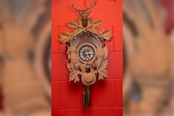 The “cuck”  clock, which has been accorded permanent display status at Western Bay Museum in Katikati. Photo / Bob Tulloch