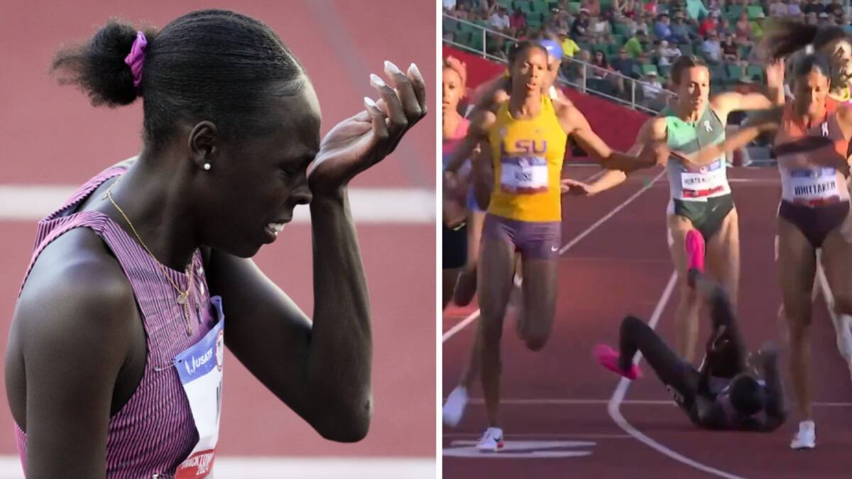Watch: Heartbreaking fall in 800m race ruins Olympic dream for US runner