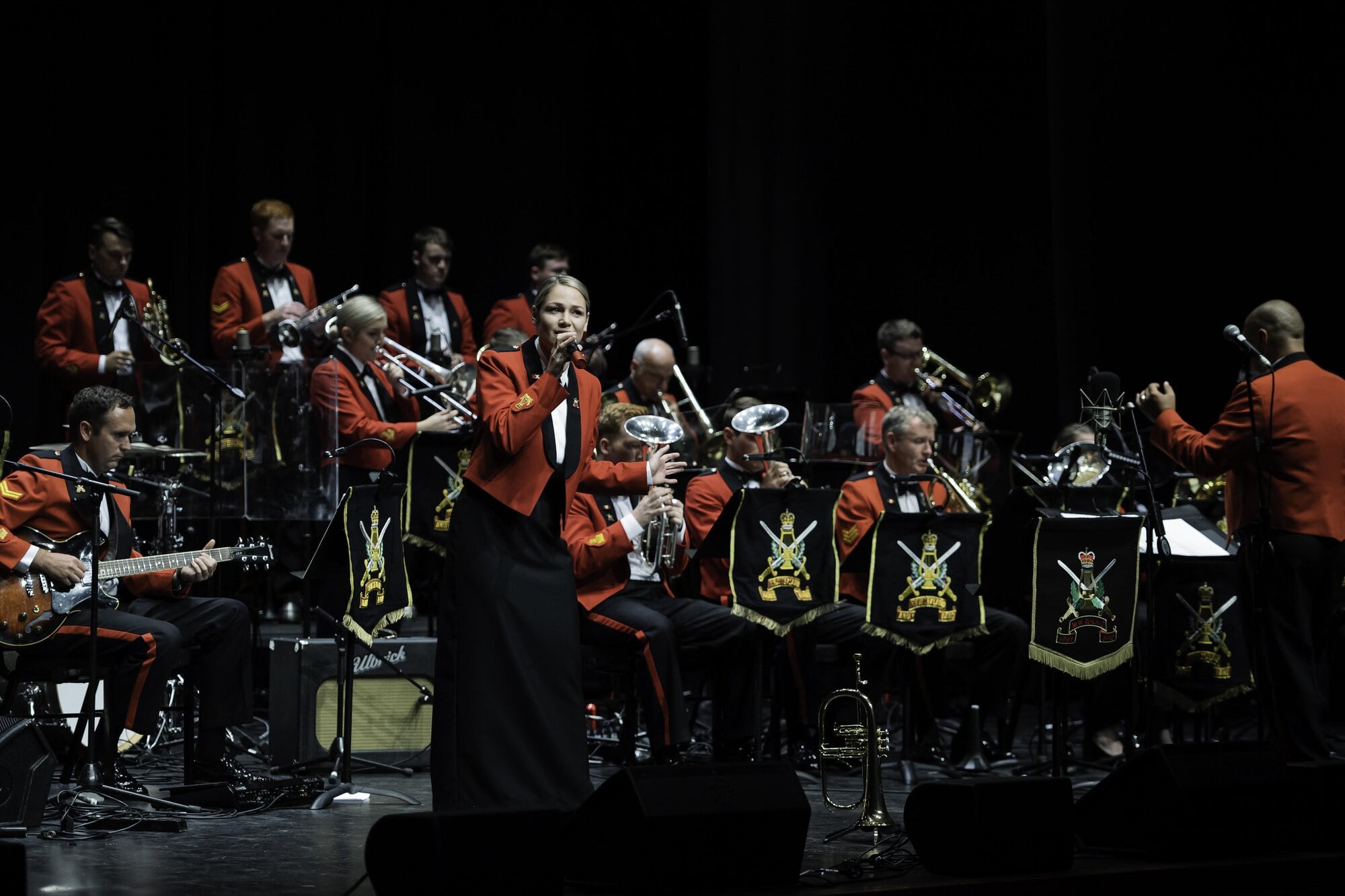 The NZ Army Band plays a concert at the Christchurch Town Hall.  Photo / Corporal Sean Spivey/NZDF