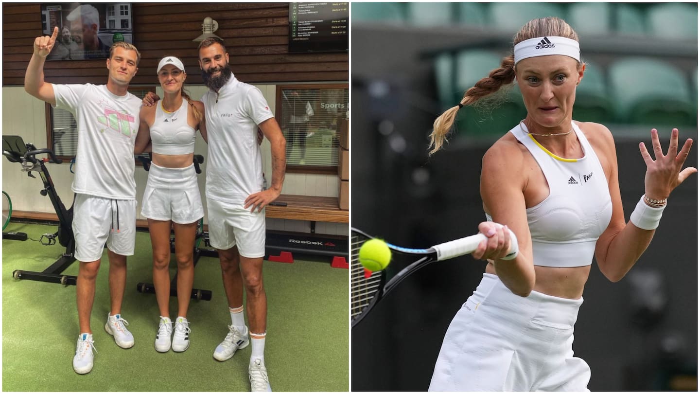 Wimbledon 2022: Kristina Mladenovic turns heads with outfit - Yahoo Sport