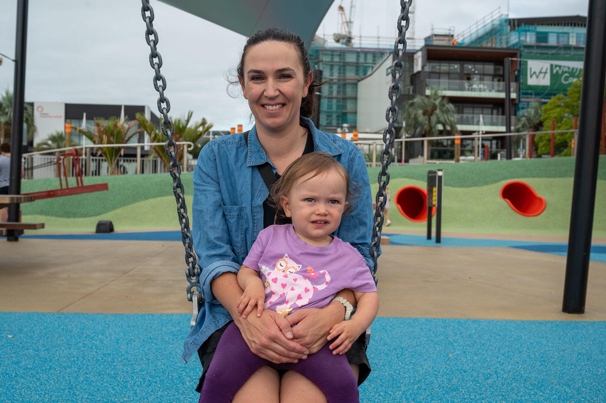  Amy Finalison and her daughter Aria. Photo / David Hall