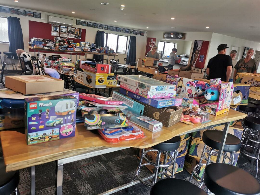 Some of the toys donated last year for the Tauranga Toy Run 2023. Photo supplied.