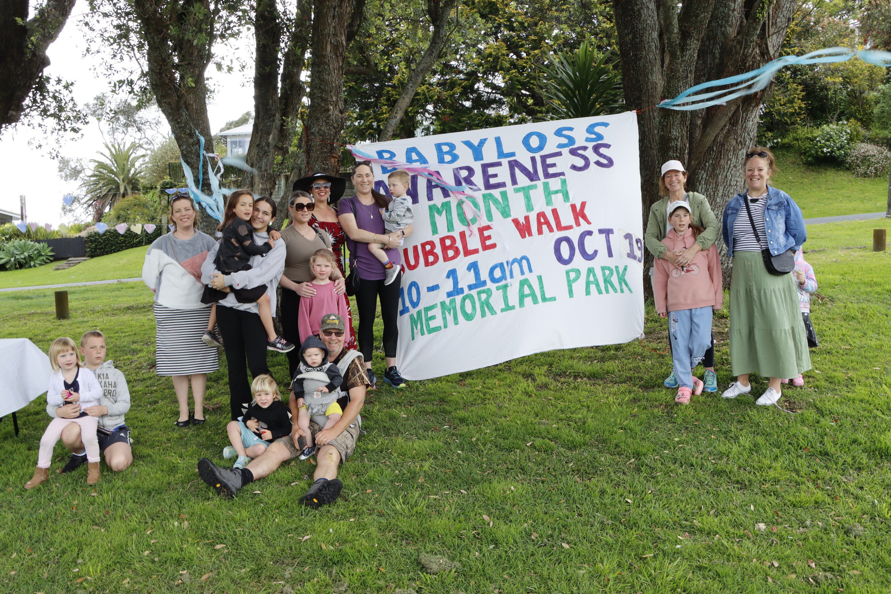 The Bubble Walk in Tauranga's War Memorial Park brought families from across the city together to heal and relax.