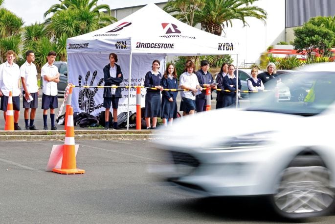 Youth Driving Awareness Programme, Speed and Stopping. Photo supplied.